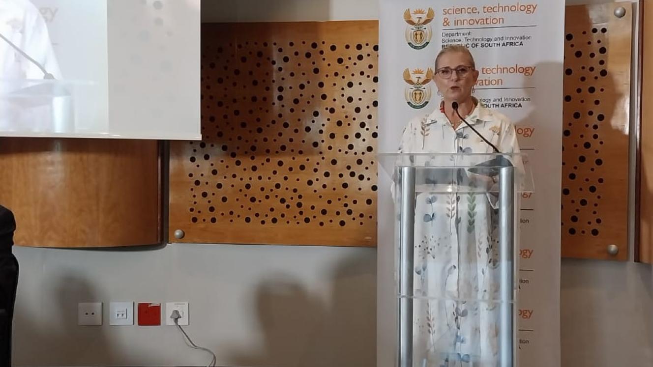 Deputy Minister of Electricity and Energy Samantha Graham-Maré at the South African National Energy Development Institute annual energy conference.