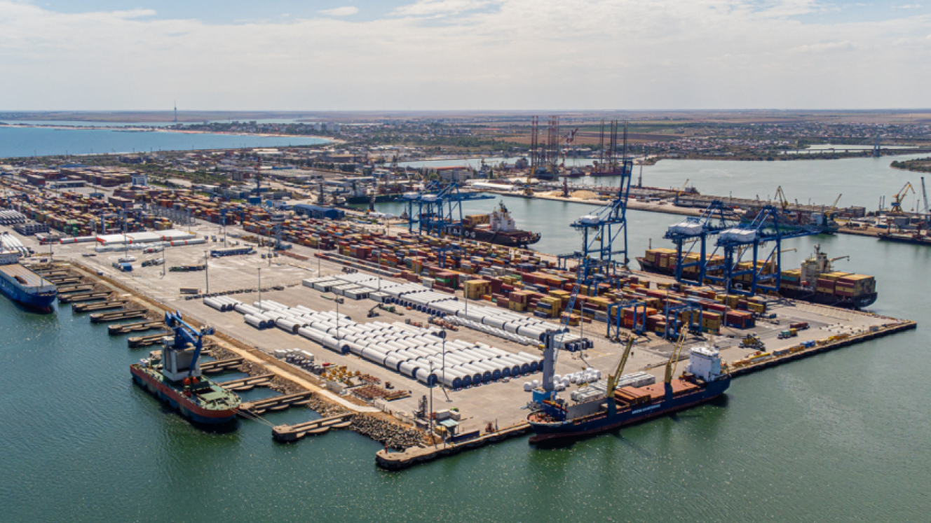 The Port of Constanța in Romania, where DP World is studying whether small modular reactor technology could support future port electrification and energy demand. 