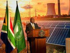 President Cyril Ramaphosa at the Africa Energy Indaba on March 4.